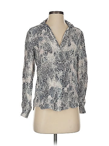 Lavender Brown Long Sleeve Blouse (view 1)