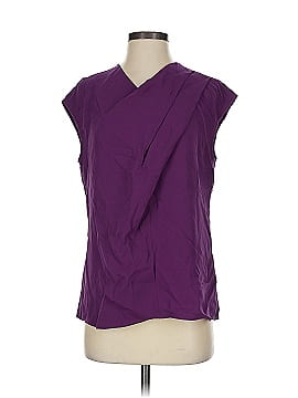 St. John Sleeveless Silk Top