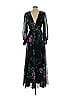 Badgley Mischka 100% Polyester Black Pleated Gown Size 6 - photo 2