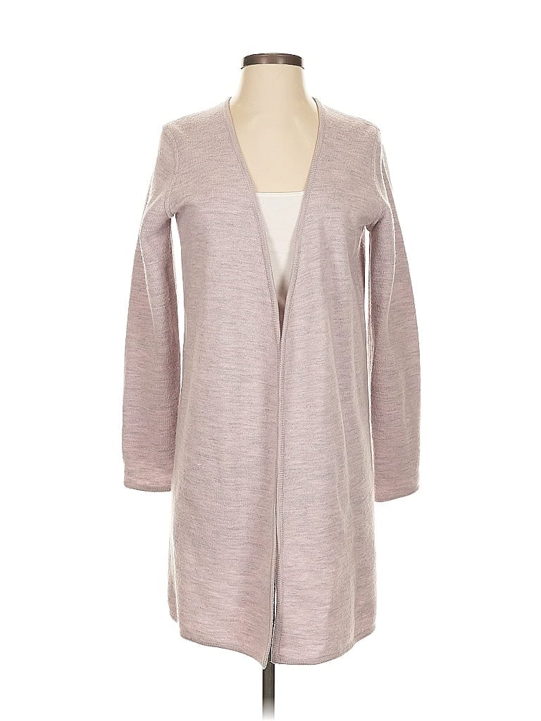 Pre-owned Madewell Wool Cardigan Sweater In Purple