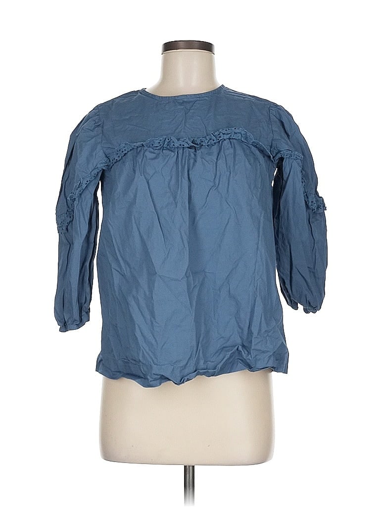 Pre-owned Primark 3/4 Sleeve T-shirt In Blue