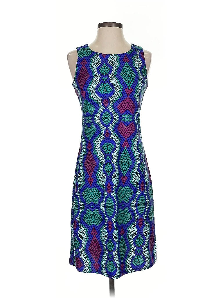 Jude Connally Print Blue Cocktail Dress Size XS - photo 1