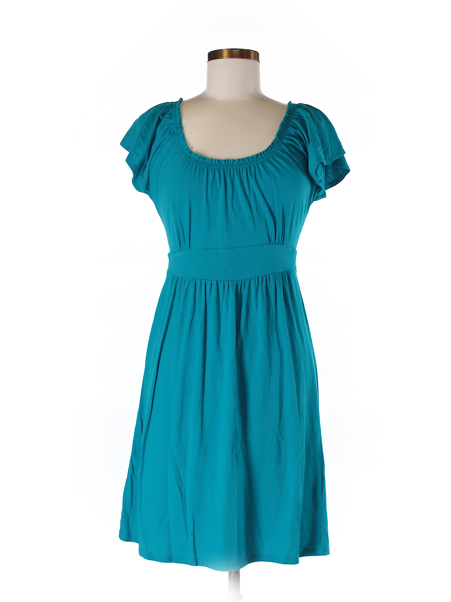 Express Solid Teal Casual Dress Size S - 78% off | thredUP