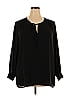 Karen Kane 100% Polyester Black Long Sleeve Blouse Size 2X - photo 1