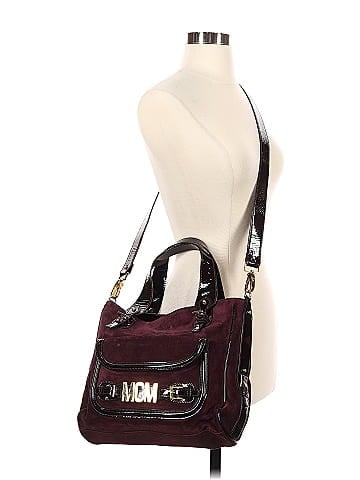 MCM Suede Satchel (view 2)
