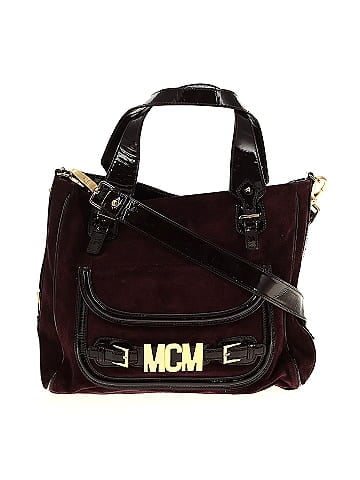 MCM Suede Satchel (view 1)