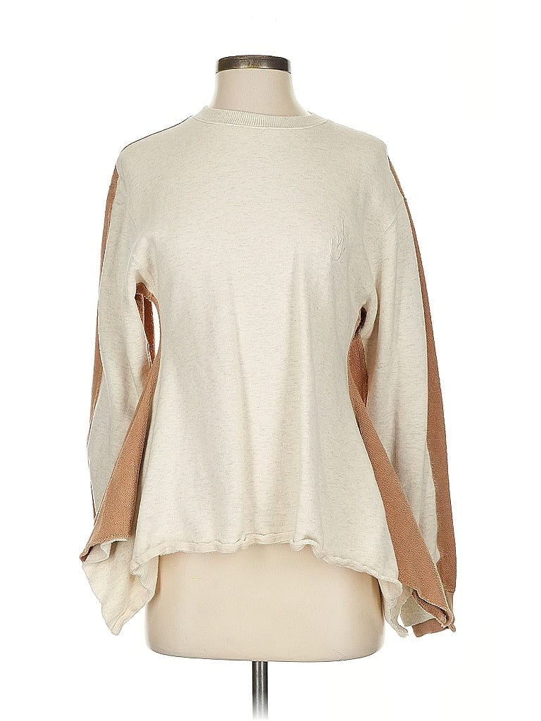 J.W. Anderson 100% Cotton Tan Pullover Sweater Size S - photo 1