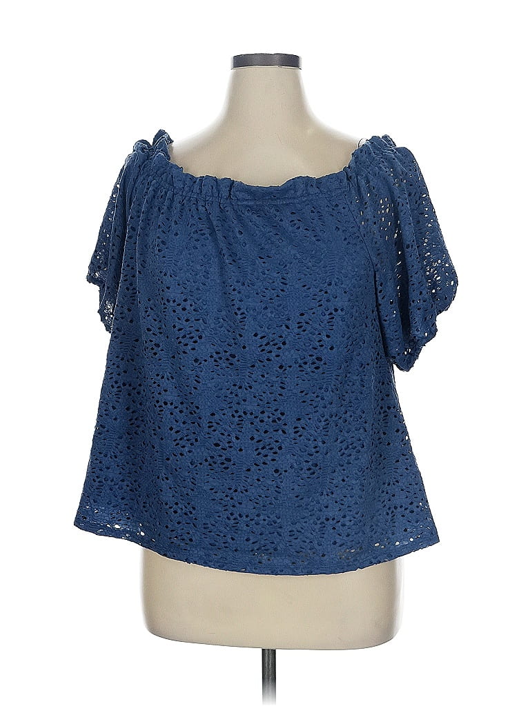 Vince Camuto Women's Utility Shirt Blue Size Large