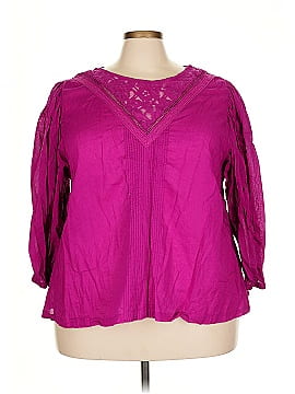 Farm Rio For Anthropologie 3/4 Sleeve Blouse