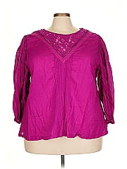 Farm Rio For Anthropologie 3/4 Sleeve Blouse