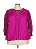 FARM Rio for Anthropologie Pink 3/4 Sleeve Blouse Size 3X - photo 1