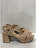 Prada 100% Patent Leather Tan Patent Platform Sandals Size EU 39 - photo 10