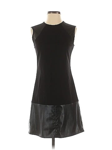 KF/KaufmanFranco Collective Black Faux Leather Trim Shift (view 1)