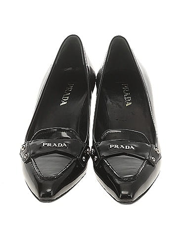 Prada Patent Logo Heels  (view 2)