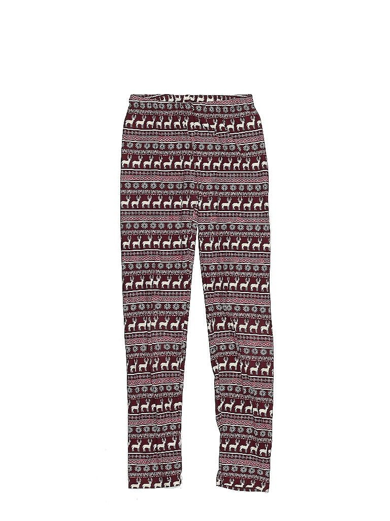 Pink Republic Print Burgundy Casual Pants Size 7 (big kids) - photo 1