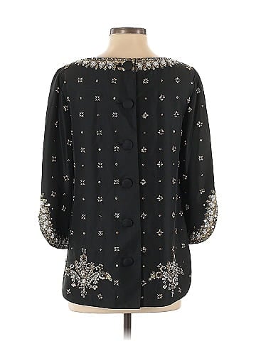 Tibi 3/4 Sleeve Silk Top (view 2)
