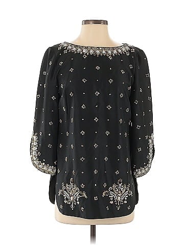 Tibi 3/4 Sleeve Silk Top (view 1)