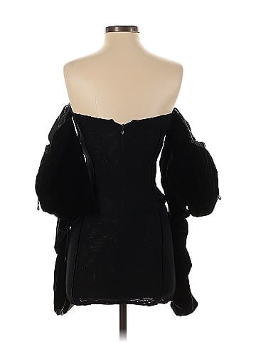 LaQuan Smith Off the Shoulder Puff Sleeve Dress (view 2)