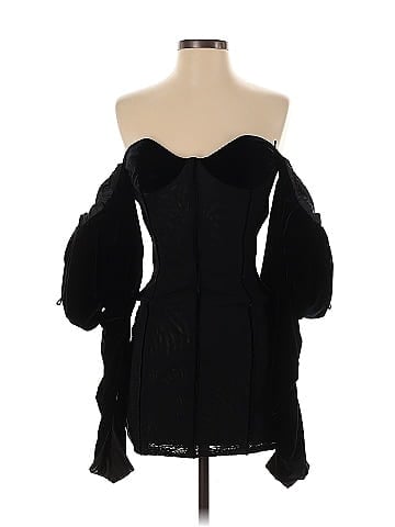 LaQuan Smith Off the Shoulder Puff Sleeve Dress (view 1)