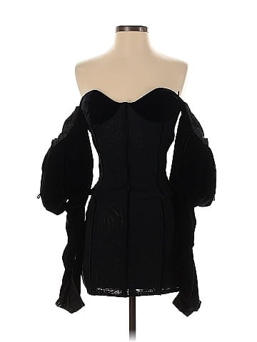 LaQuan Smith Off the Shoulder Puff Sleeve Dress (view 1)