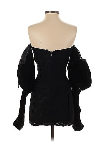 LaQuan Smith Off the Shoulder Puff Sleeve Dress (view 2)