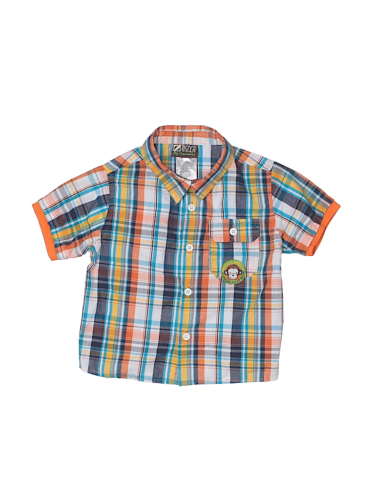 boys short sleeve button up shirt