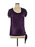 Heart Soul 100% Polyester Purple Short Sleeve Top Size XL - photo 1