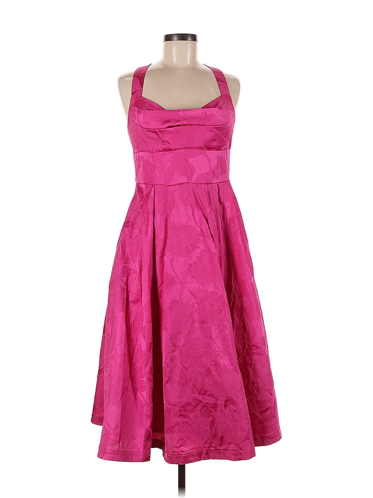 Anthropologie Maeve Hot Pink Party Dress Size 6