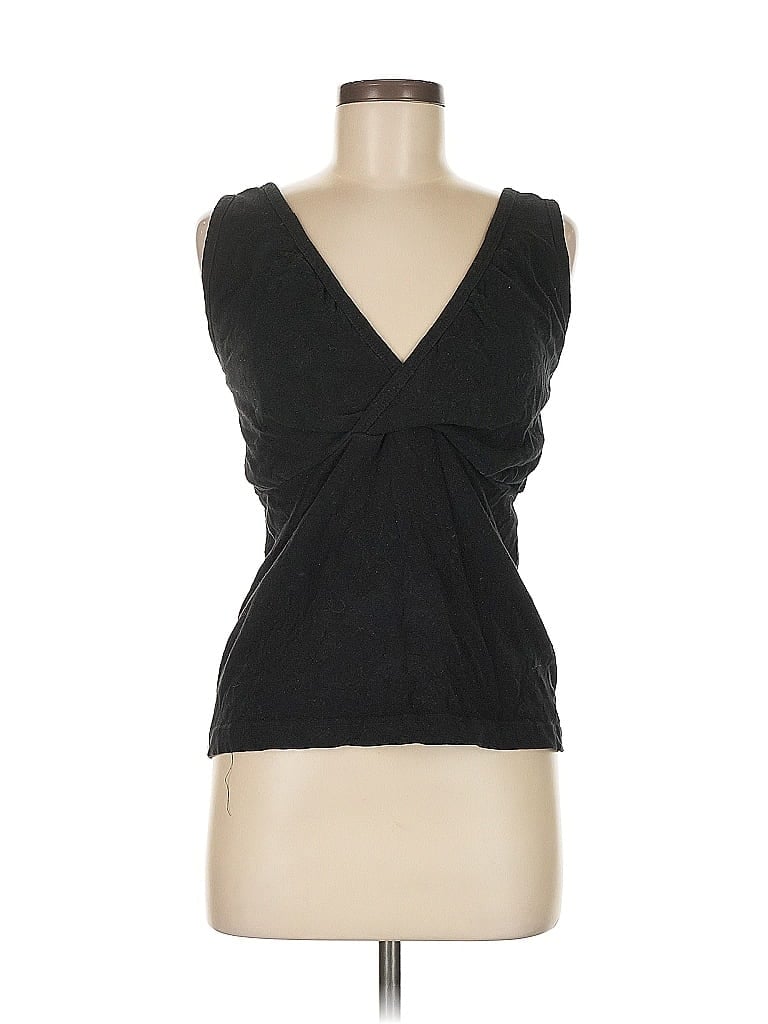Aimée Black Sleeveless T-Shirt Size M - photo 1