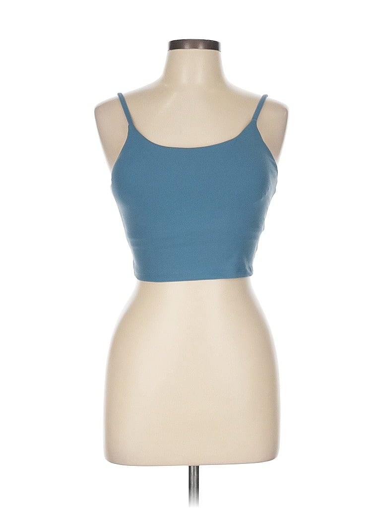 ONE Pre-owned Tank Top Blue Strapless Neckline Tops