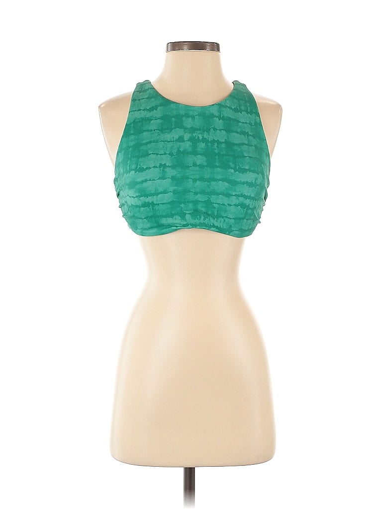 Click to view more detailed imagery on our partner's website Pre-owned Athleta Swimsuit Top Green Swimwear
