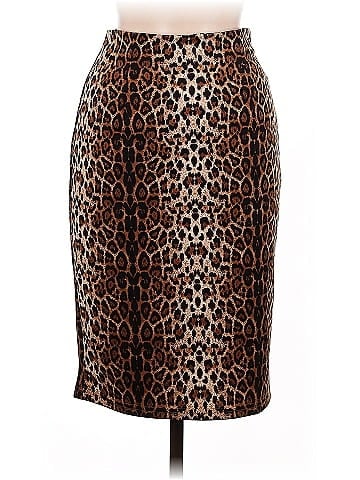 Kate Kasin Faux Leather Skirt (view 1)