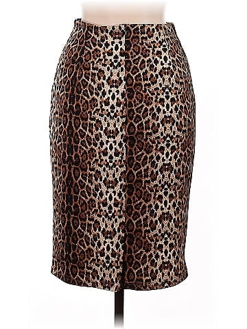 Kate Kasin Faux Leather Skirt (view 2)