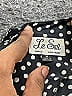 Le Suit 100% Polyester Polka Dots Black Short Sleeve Top Size 8 - photo 6