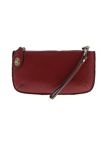 Joy Susan Leather Wristlet - front