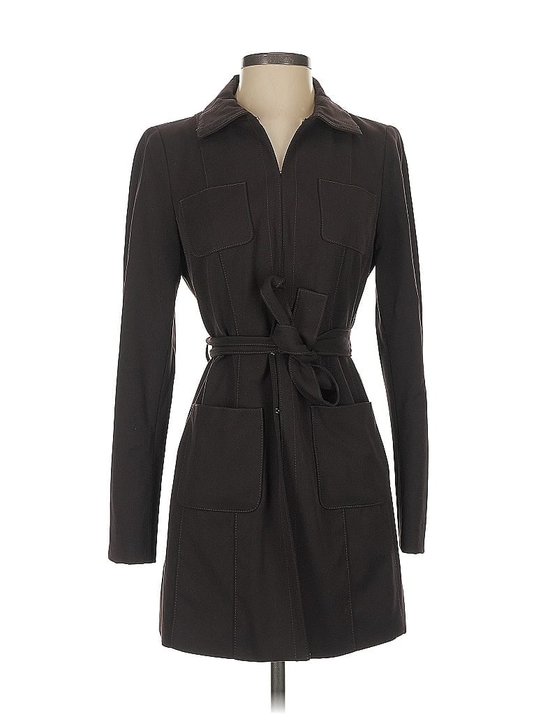 W by Worth Brown Trenchcoat Size 4 - photo 1