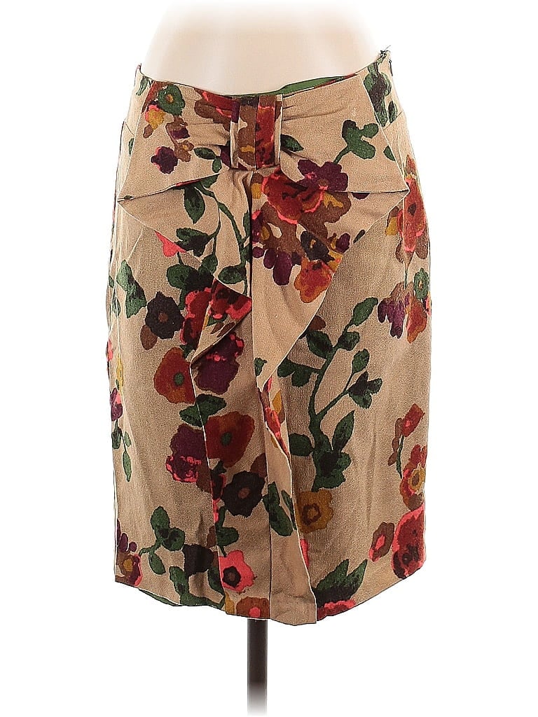 Eva Franco Floral Tan Casual Skirt Size 2 - photo 1