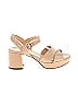 Prada 100% Patent Leather Tan Patent Platform Sandals Size EU 39 - photo 1