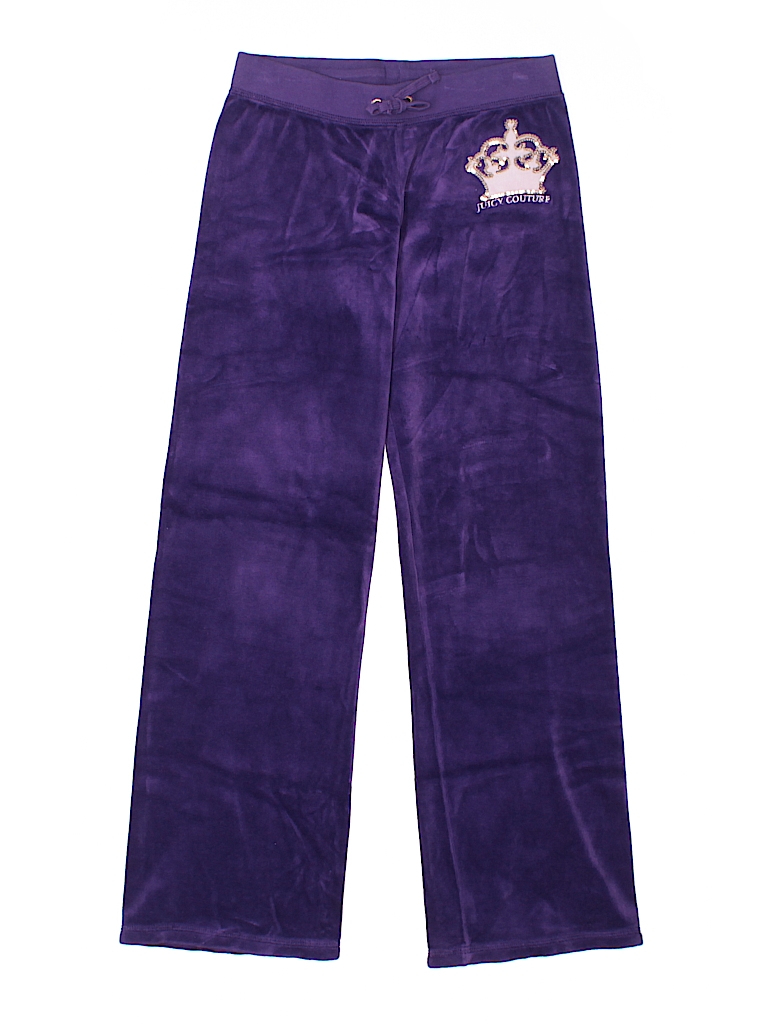 girls velour pants