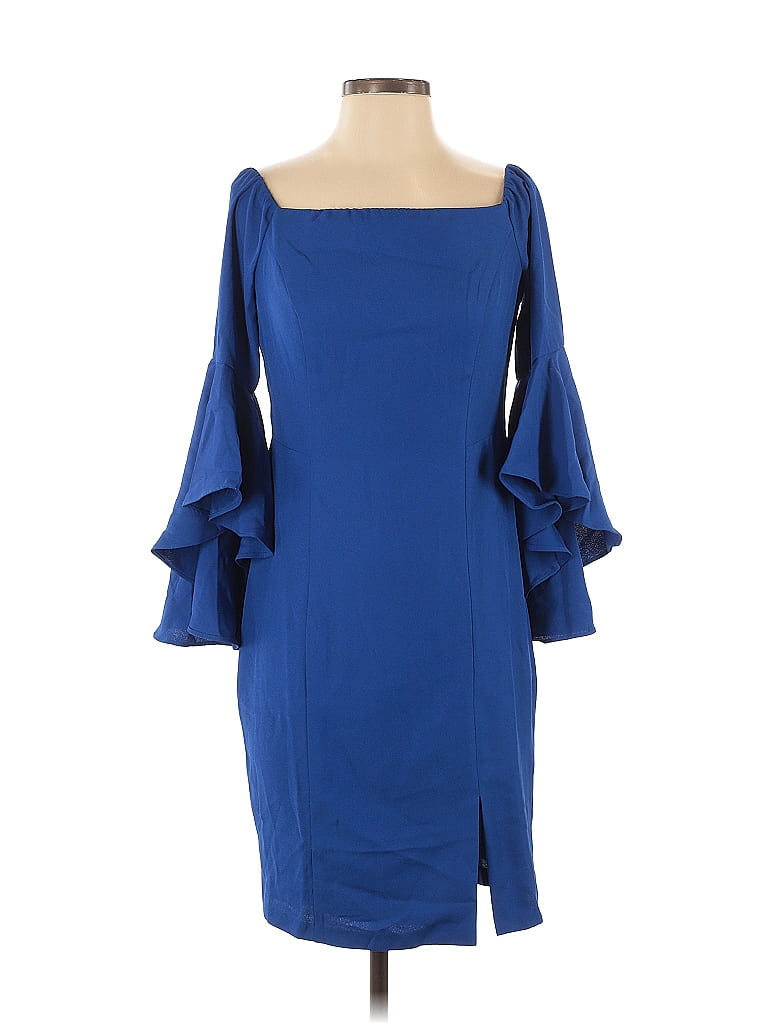 Pre-owned Venus Cocktail Dress In Blue