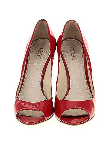 Miu Miu Patent Peep Toe Heels (view 2)