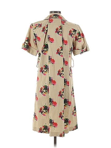 Adam Lippes Collective Tan Printed Cotton Shirtdress (view 2)