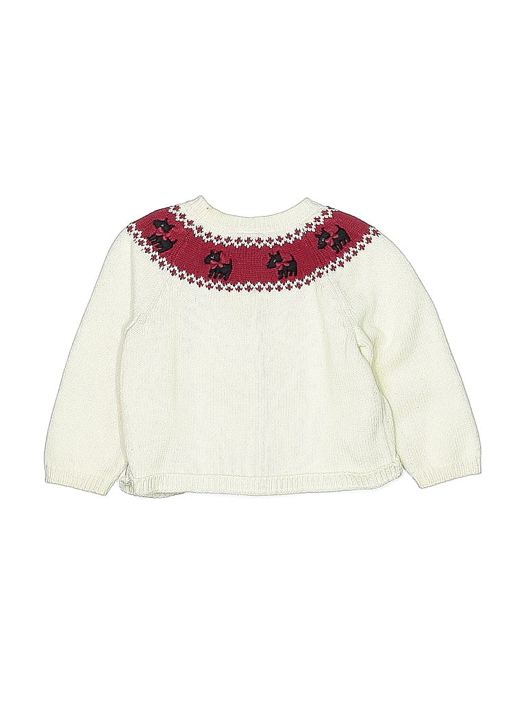 Gymboree 100% Cotton Ivory Pullover Sweater Size 12-18 mo - photo 1