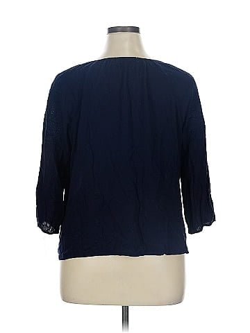 Solitaire 3/4 Sleeve Blouse (view 2)