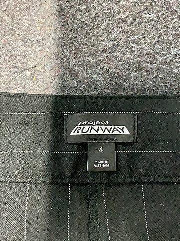 Project Runway Stripes Black Dress Pants Size 4