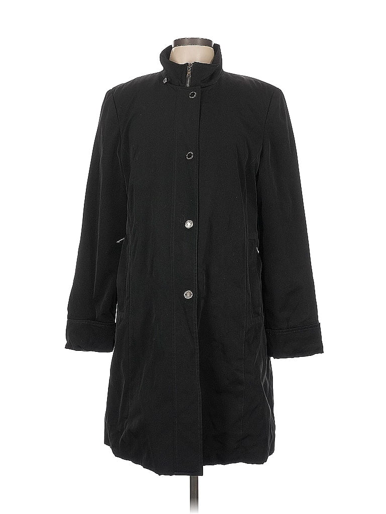 London Fog 100% Polyester Black Coat Size L - photo 1