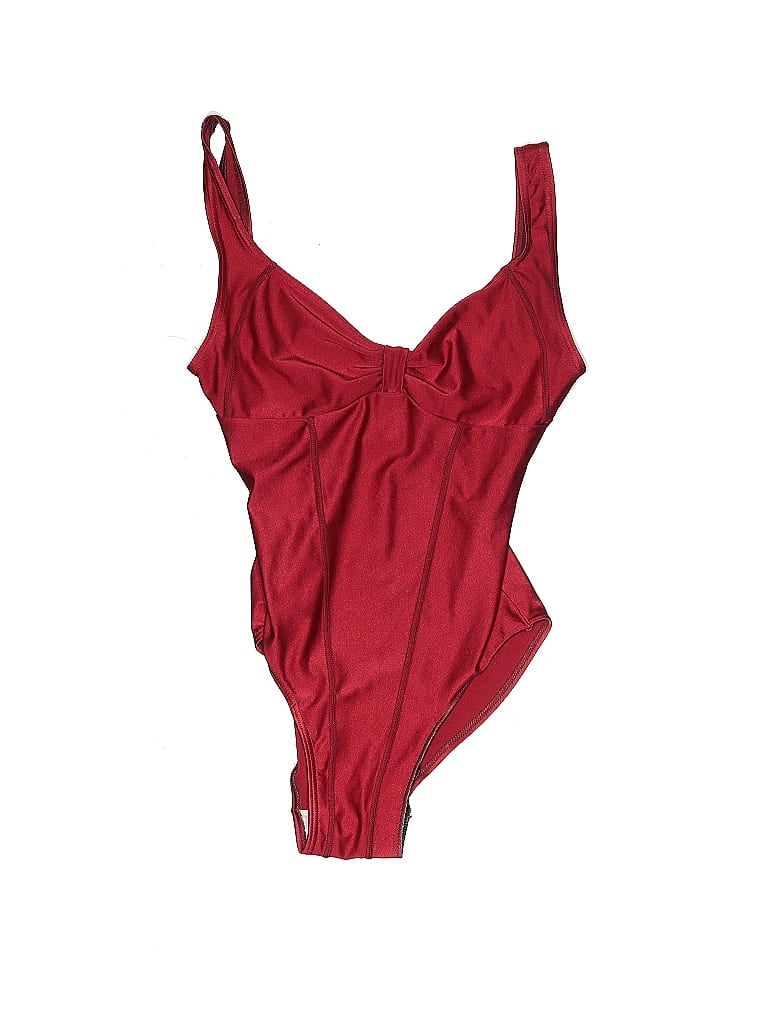 Pre-owned Speedo One Piece Swimsuit In Red