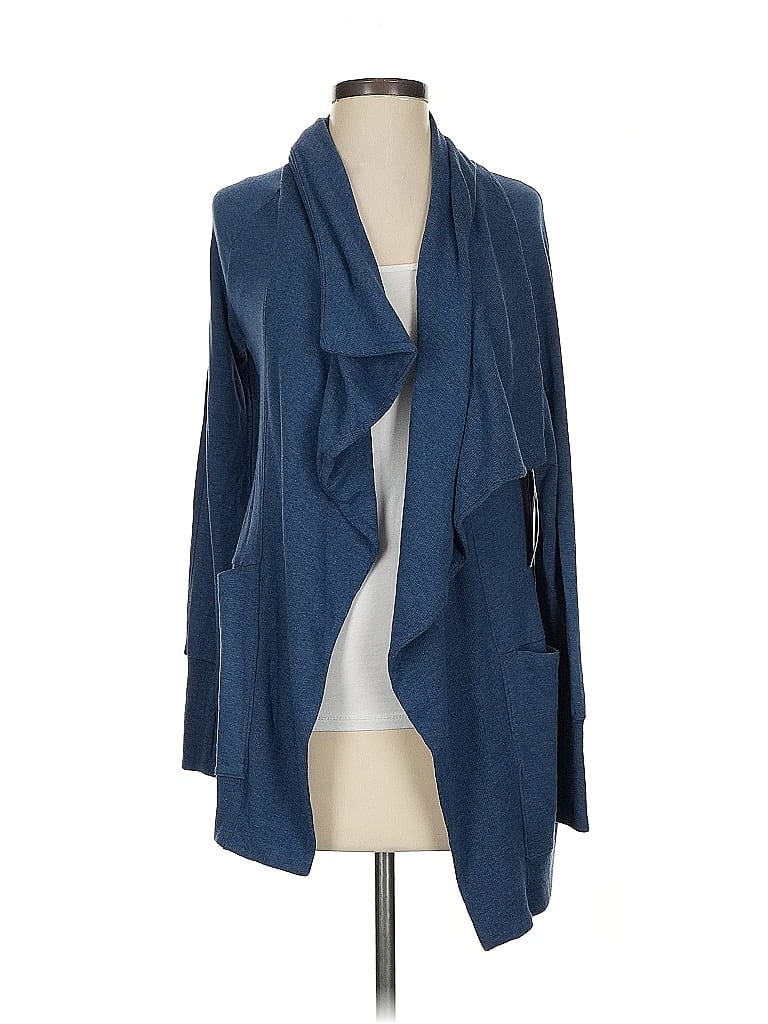 Pre-owned Athleta Cardigan Sweater In Blue