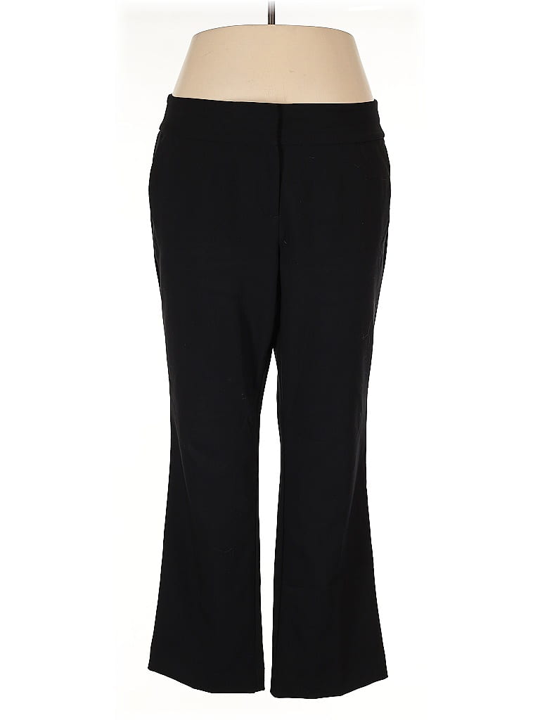 Ann Taylor Factory Solid Black Dress Pants Size 14 (petite) - photo 1