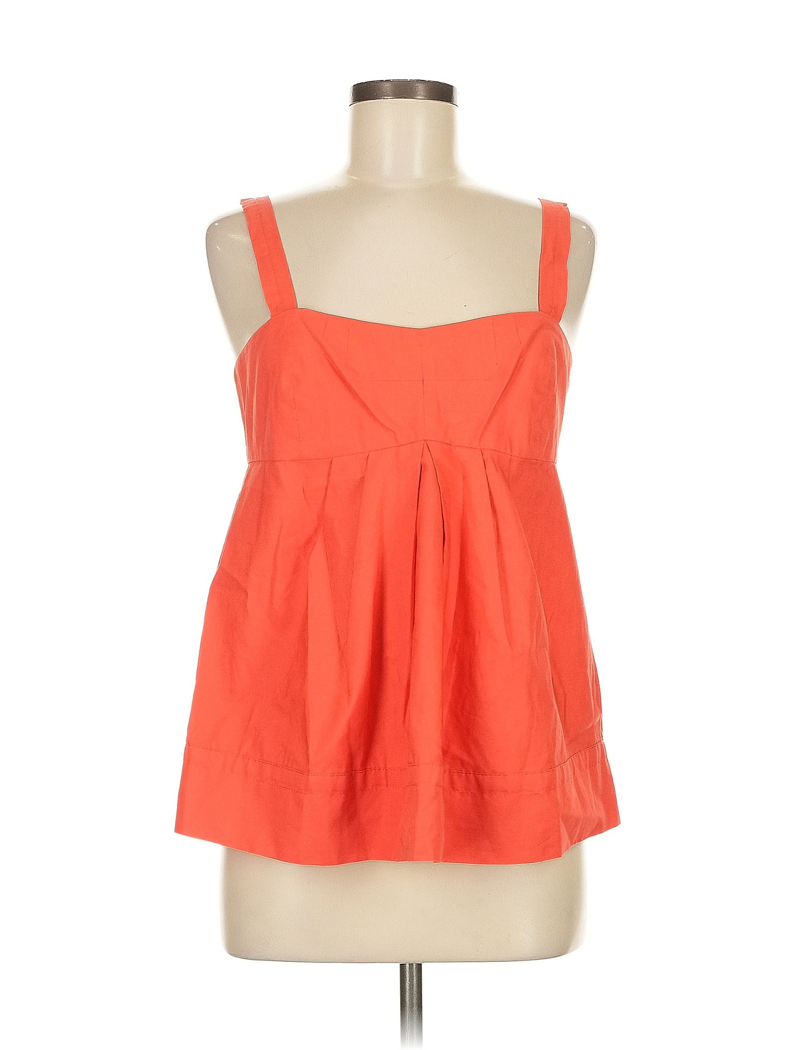 Marc by Marc Jacobs 100% Cotton Orange Sleeveless Blouse Size 8
